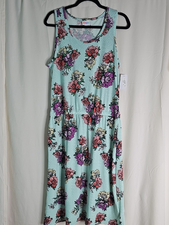 LuLaRoe Dresses & Skirts - LuLaRoe Summer  Mint Floral Print Dress